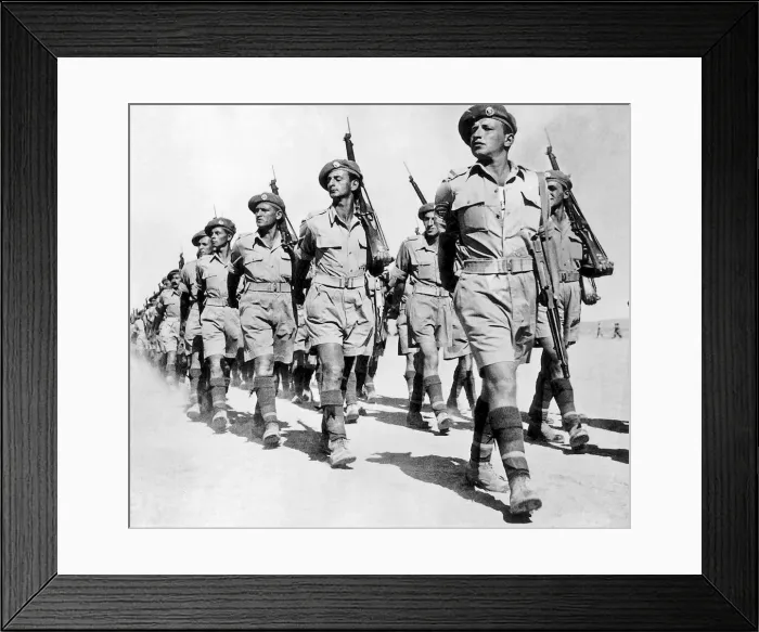 Framed Print : First all Jewish army brigade in the British army 1944 WW2 Framed Print : First all Jewish army brigade in the British army 1944 WW2
