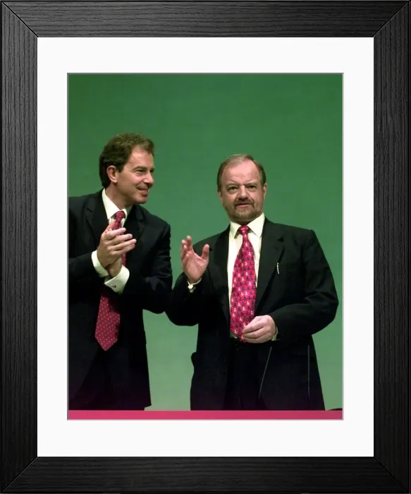 Framed Print : Tony Blair and Foreign Secretary Robin Cook October 1997 at the Labour Party Conference Framed Print : Tony Blair and Foreign Secretary Robin Cook October 1997 at the Labour Party Conference