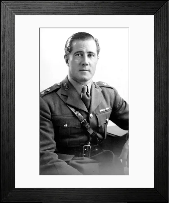 Framed Print : Edgar Granville MP in Army Uniform during WW2 Framed Print : Edgar Granville MP in Army Uniform during WW2