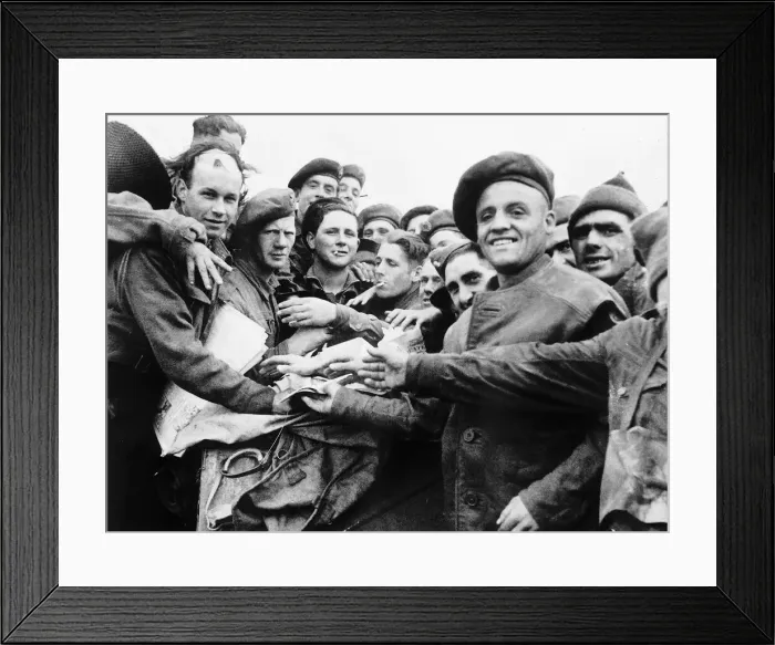 Framed Print : Normandy Invasion 1944 The British forces in Normandy receive daily consignments of Framed Print : Normandy Invasion 1944 The British forces in Normandy receive daily consignments of