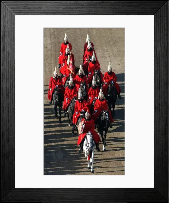 Framed Print : A troop of Army Household Calvery on parade in formation to commemorate Remembrance Day Framed Print : A troop of Army Household Calvery on parade in formation to commemorate Remembrance Day