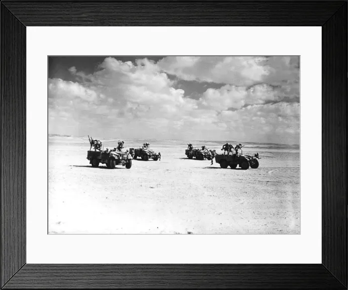 Framed Print : British troops on long range desert patrol in Egypt Circa 1942 Framed Print : British troops on long range desert patrol in Egypt Circa 1942