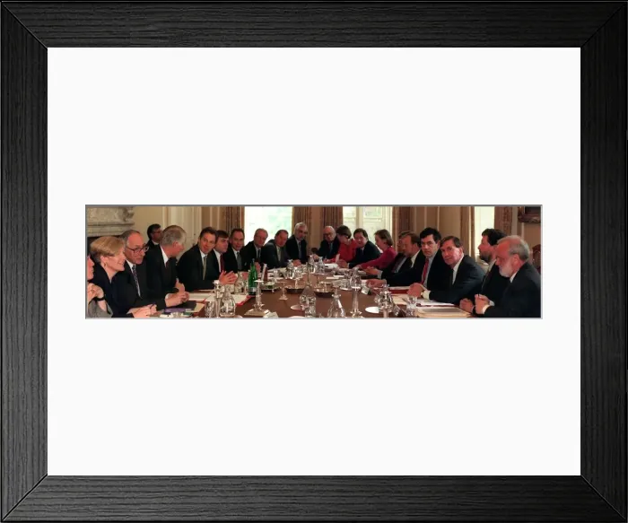 Framed Print : The Labour Cabinet meets for the first time in 10 Downing Street