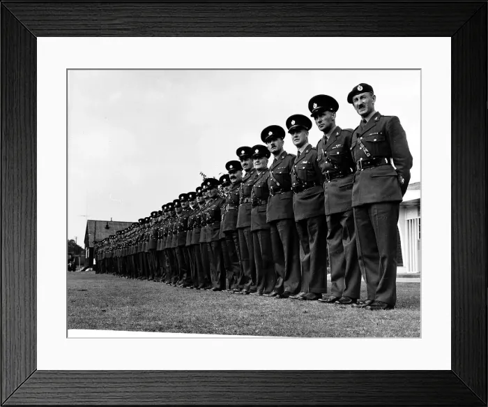 Framed Print : Army British 53 RSMs Regimental Sergeant Majors of the Royal Engineers standing to Framed Print : Army British 53 RSMs Regimental Sergeant Majors of the Royal Engineers standing to