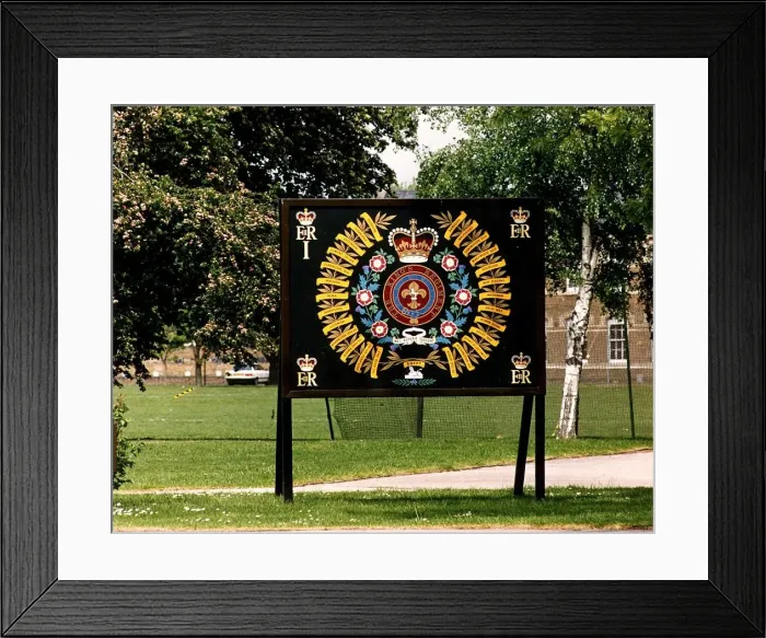 Framed Print : Army Badges Kings Regtiment