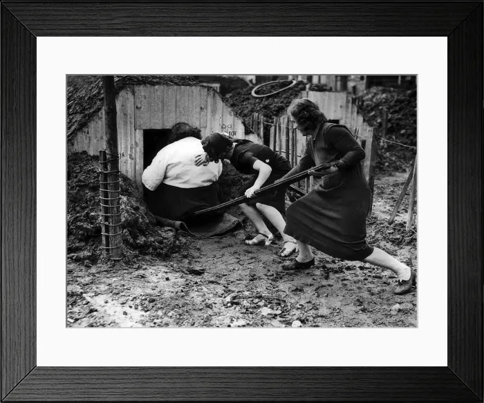 Framed Print : World War 2 May 1939 Air Raid Precaution (ARP), Mrs Framed Print : World War 2 May 1939 Air Raid Precaution (ARP), Mrs