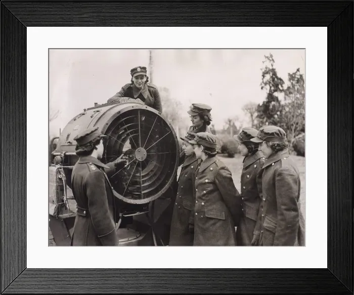 Framed Print : WWII World War Two British Army Women The First of Six ATS Girls who have been Framed Print : WWII World War Two British Army Women The First of Six ATS Girls who have been