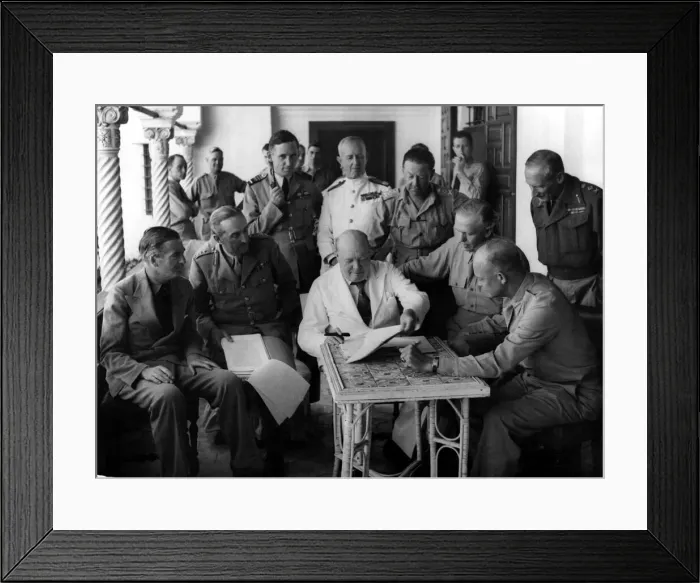 Framed Print : The Allied Planning Conference at Allied Force Heaquarters in Algiers, Algeria