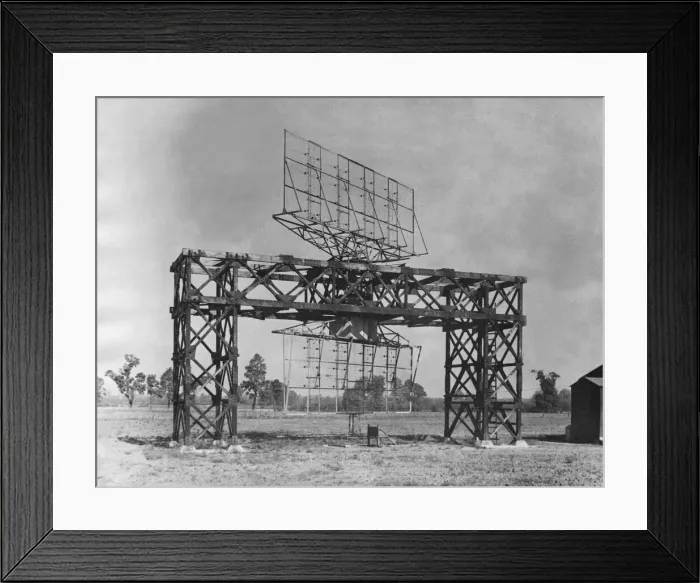 Framed Print : Radar Station in Britain August 1945 Chain Home Low Station 1940s Framed Print : Radar Station in Britain August 1945 Chain Home Low Station 1940s