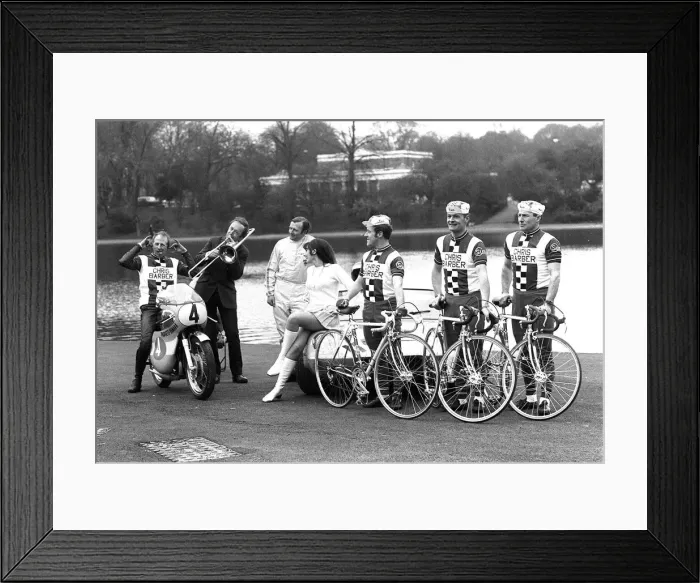 Framed Print : Chris Barber March 1969 Famous band leader and trombon player is a very keen racing Framed Print : Chris Barber March 1969 Famous band leader and trombon player is a very keen racing