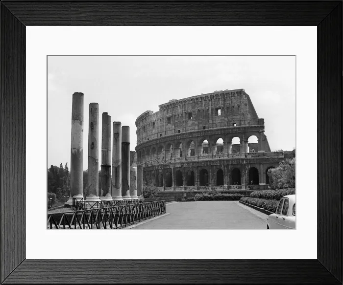 Framed Print : Italy Rome Exterior view of The Colosseum Framed Print : Italy Rome Exterior view of The Colosseum