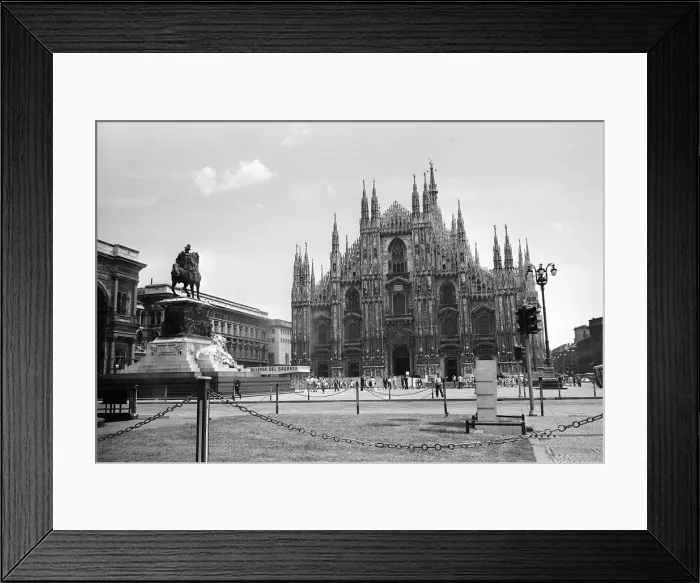 Framed Print : Italy Milan Duomo cathedral June 1962 Framed Print : Italy Milan Duomo cathedral June 1962
