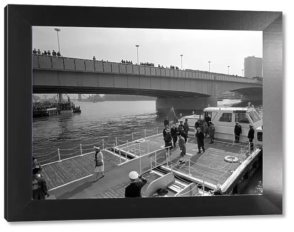 Queen Elizabeth II March 1973 Opening of new London Bridge The Queen