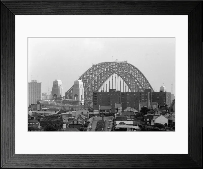 Framed Print : Sydney Bridge in Australia April 1963 Sydney Harbour Bridge Framed Print : Sydney Bridge in Australia April 1963 Sydney Harbour Bridge