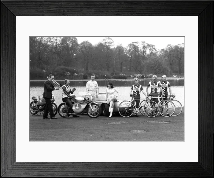 Framed Print : Chris Barber (1st from R) March 1969 Famous band leader Framed Print : Chris Barber (1st from R) March 1969 Famous band leader
