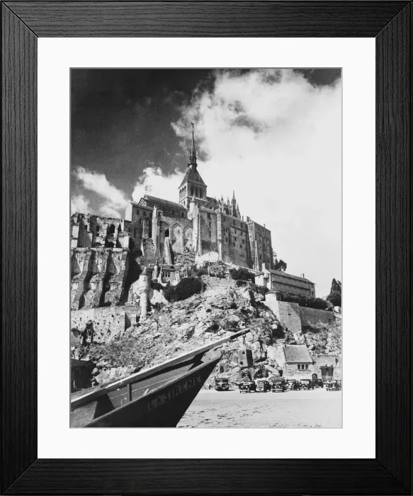 Framed Print : Mont St Michel Brittany France Mont St Michel in south of Brittany abbey