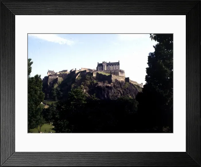 Framed Print : Edinburgh Castle in the capital city of Scotland circa 1975 Framed Print : Edinburgh Castle in the capital city of Scotland circa 1975