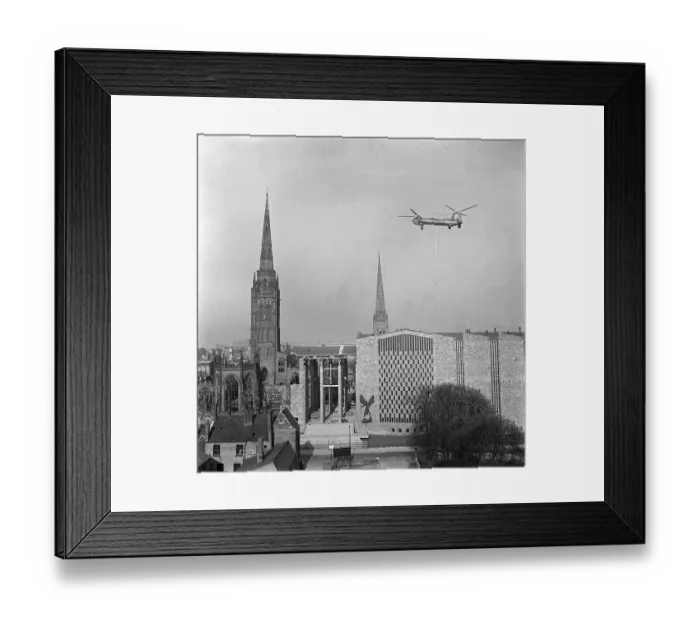 Framed Print : Coventry Cathedral April 1962 Framed Print : Coventry Cathedral April 1962