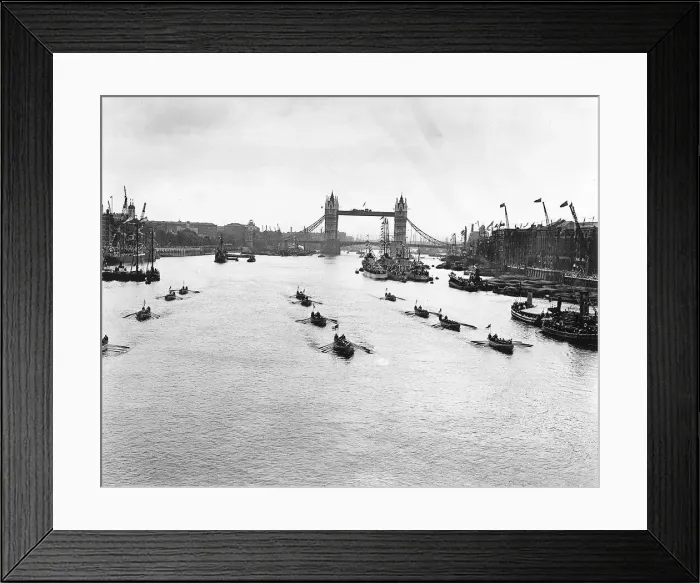 Framed Print : The Thames Pageant August 1919