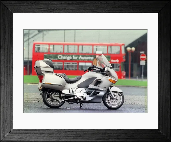 Framed Print : BMW K 1200 LT Motorbike sitting on road September 1999 Framed Print : BMW K 1200 LT Motorbike sitting on road September 1999