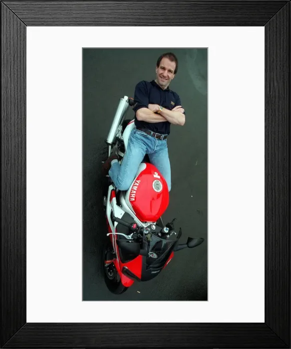 Framed Print : Motor racing Bike Champion Niall McKenzie, Kirkcaldy January 1999 Pictured Framed Print : Motor racing Bike Champion Niall McKenzie, Kirkcaldy January 1999 Pictured