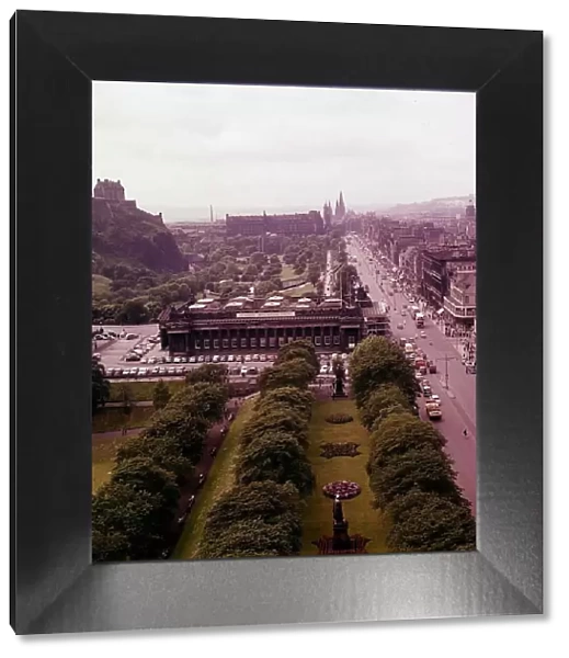 Edinburgh Castle June 1961 and Princess Street