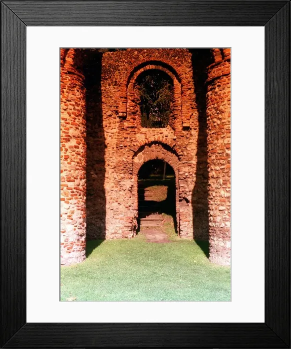 Framed Print : Castle Wall in Castle Park Colchester Framed Print : Castle Wall in Castle Park Colchester