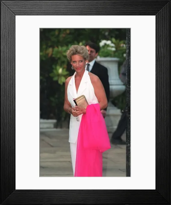 Framed Print : Princess Michael of Kent attending the wedding of Imran Khan Framed Print : Princess Michael of Kent attending the wedding of Imran Khan