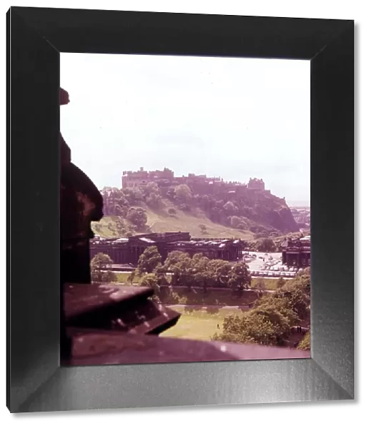 Edinburgh Castle from Scotts Monument June 1961