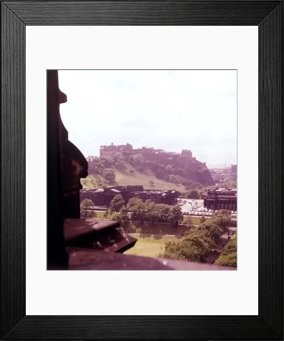 Framed Print : Edinburgh Castle from Scotts Monument June 1961 Framed Print : Edinburgh Castle from Scotts Monument June 1961