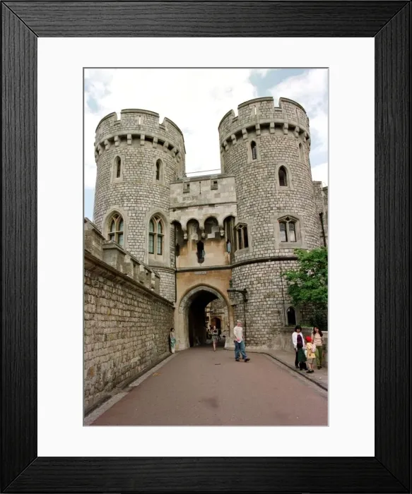 Framed Print : Windsor Castle Norman Gate June 1999
