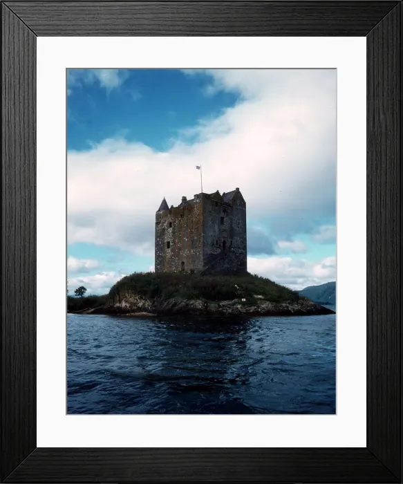 Framed Print : Castle Stalker Appin Firth of Lorne Scotland 1980 Framed Print : Castle Stalker Appin Firth of Lorne Scotland 1980