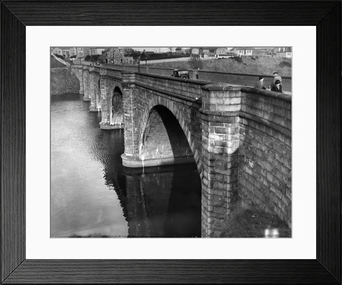 Framed Print : Bridge of Don Aberdeen February 1937 River Don Aberdeenshire Framed Print : Bridge of Don Aberdeen February 1937 River Don Aberdeenshire