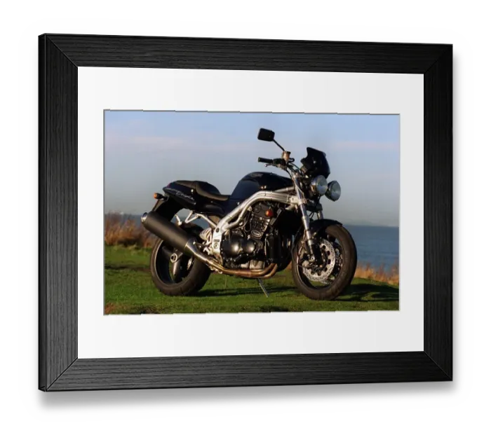 Framed Print : Triumph T509 speed triple motorbike November 1997