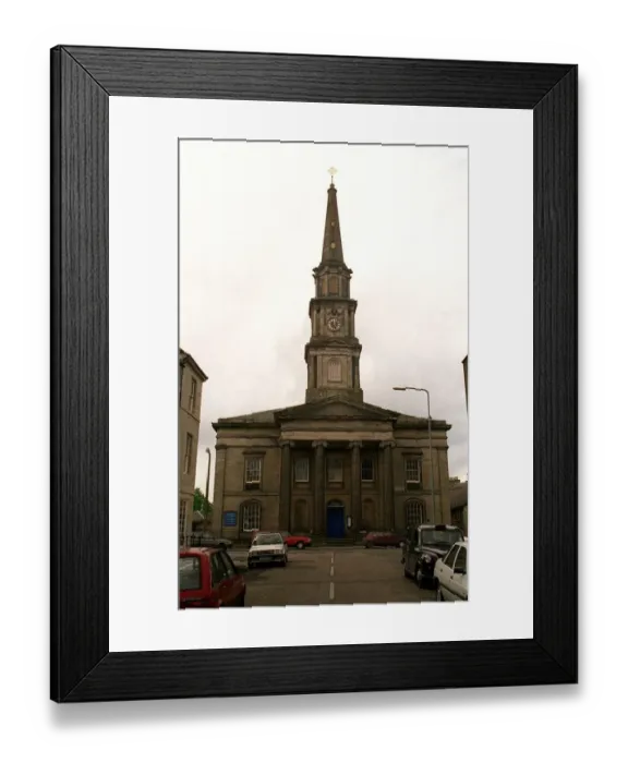 Framed Print : North Leith Parish Church May 1999 where they are to get new bells Framed Print : North Leith Parish Church May 1999 where they are to get new bells