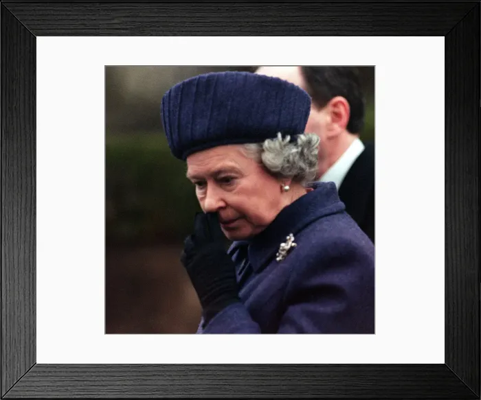 Framed Print : Queen Elizabeth II Her Royal Highness visits Dunblane March 17