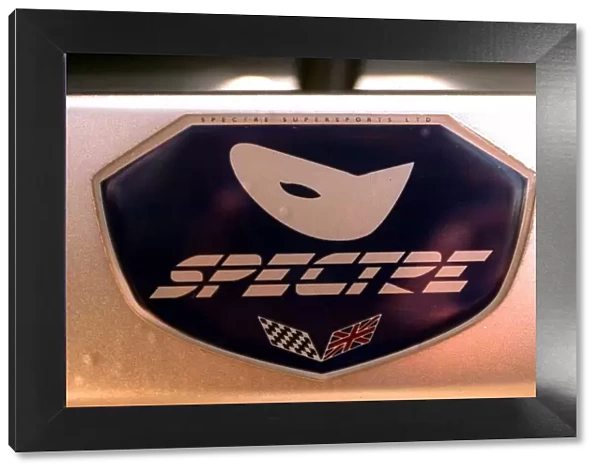 Close up of Logo £90, 000 Spectre GT2 Car