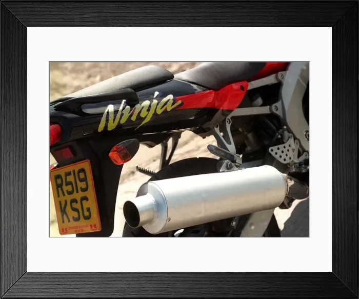 Framed Print : Kawasaki ZX6 Ninja Motorcycle June 1998 Framed Print : Kawasaki ZX6 Ninja Motorcycle June 1998