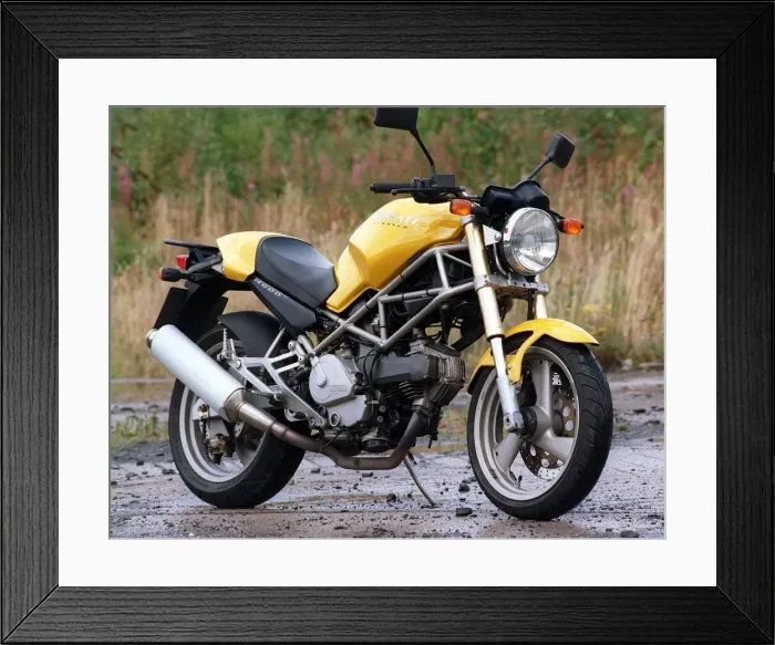 Framed Print : Ducati M600 motorbike September 1997