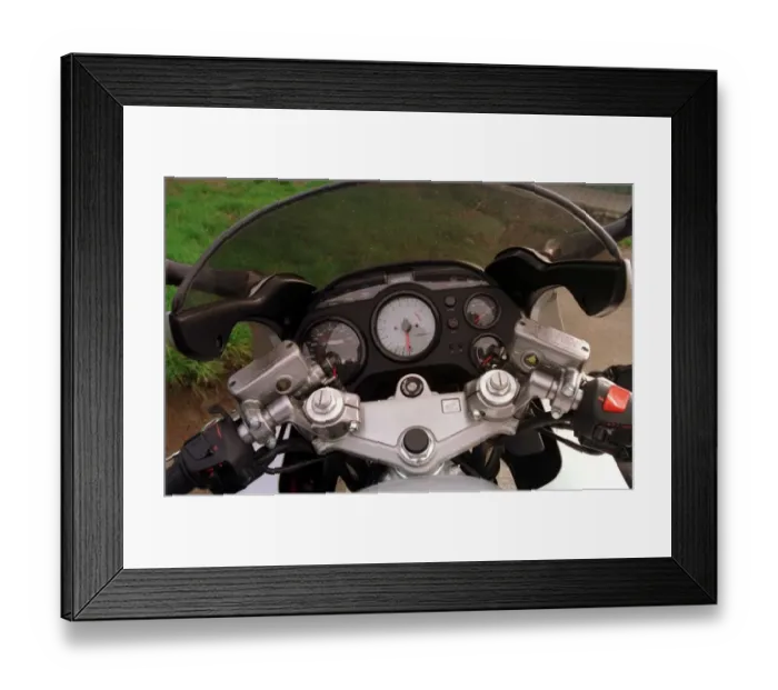 Framed Print : Honda VFR 750cc motorbike August 1997