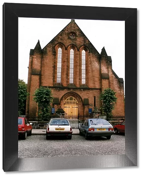 Greenlaw church Paisley red brick building circa 1995