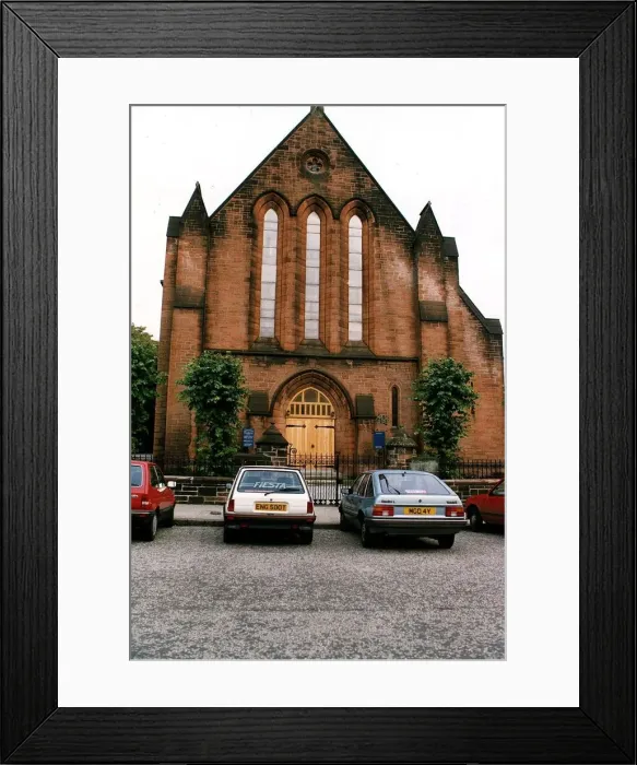 Framed Print : Greenlaw church Paisley red brick building circa 1995 Framed Print : Greenlaw church Paisley red brick building circa 1995