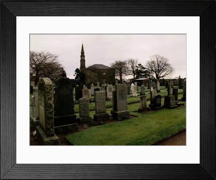 Framed Print : Tarbolton Church cemetery graveyard where John Martin had worked as a gravedigger for Framed Print : Tarbolton Church cemetery graveyard where John Martin had worked as a gravedigger for