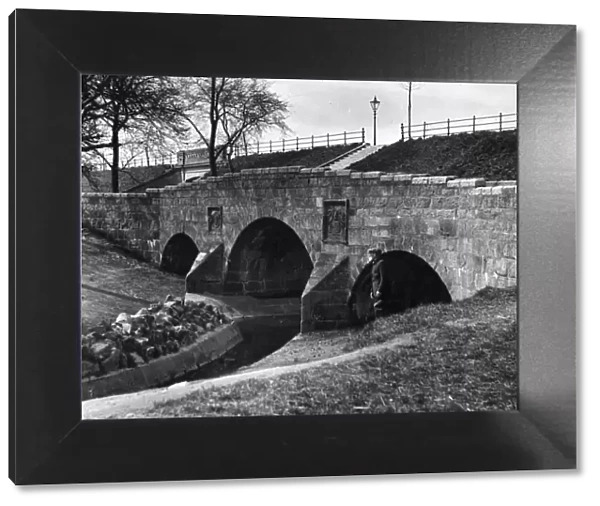Old Ruthrieston Bridge April 1937 Built in 1693 and move 35 yards west