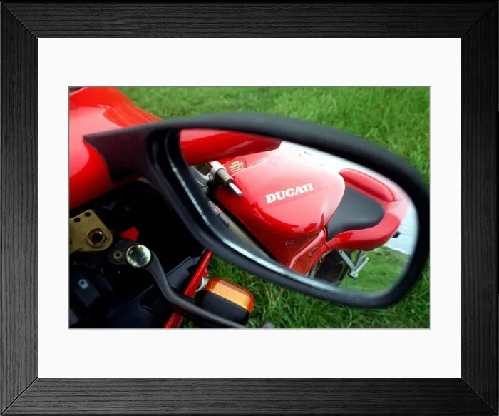 Framed Print : Ducati 748 Red motorbike