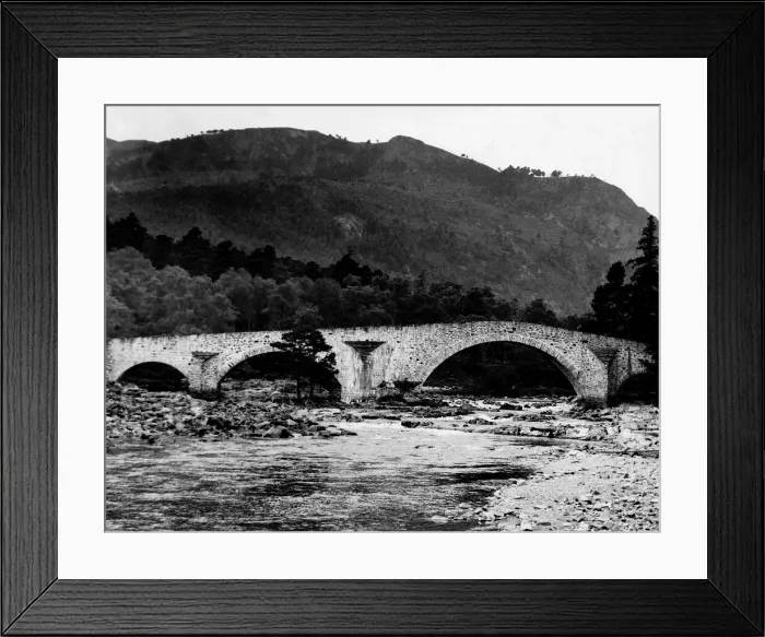Framed Print : Bridge of Dee over the river Dee in Scotland Crossing the River Dee at what was Framed Print : Bridge of Dee over the river Dee in Scotland Crossing the River Dee at what was