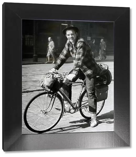 Sergeant Bob Smith from California May 1953 5000 miles tour of Europe by cycle