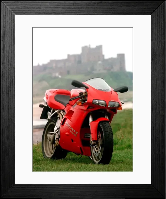 Framed Print : Ducati 748 Red motorbike Framed Print : Ducati 748 Red motorbike