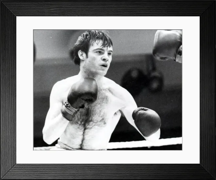 Framed Print : Boxer Jackie McGill in action, circa 1977 Framed Print : Boxer Jackie McGill in action, circa 1977