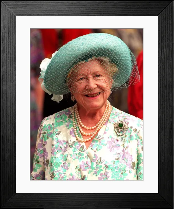Framed Print : Queen Mother celebrating her 94th birthday in August 1994
